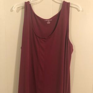 Maroon sleeveless business shirt